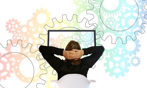 gears, work, relax, relaxation, woman, the back, monitor, viewing, automation, technology, industry, control, system, machine, automation, automation, automation, automation, automation